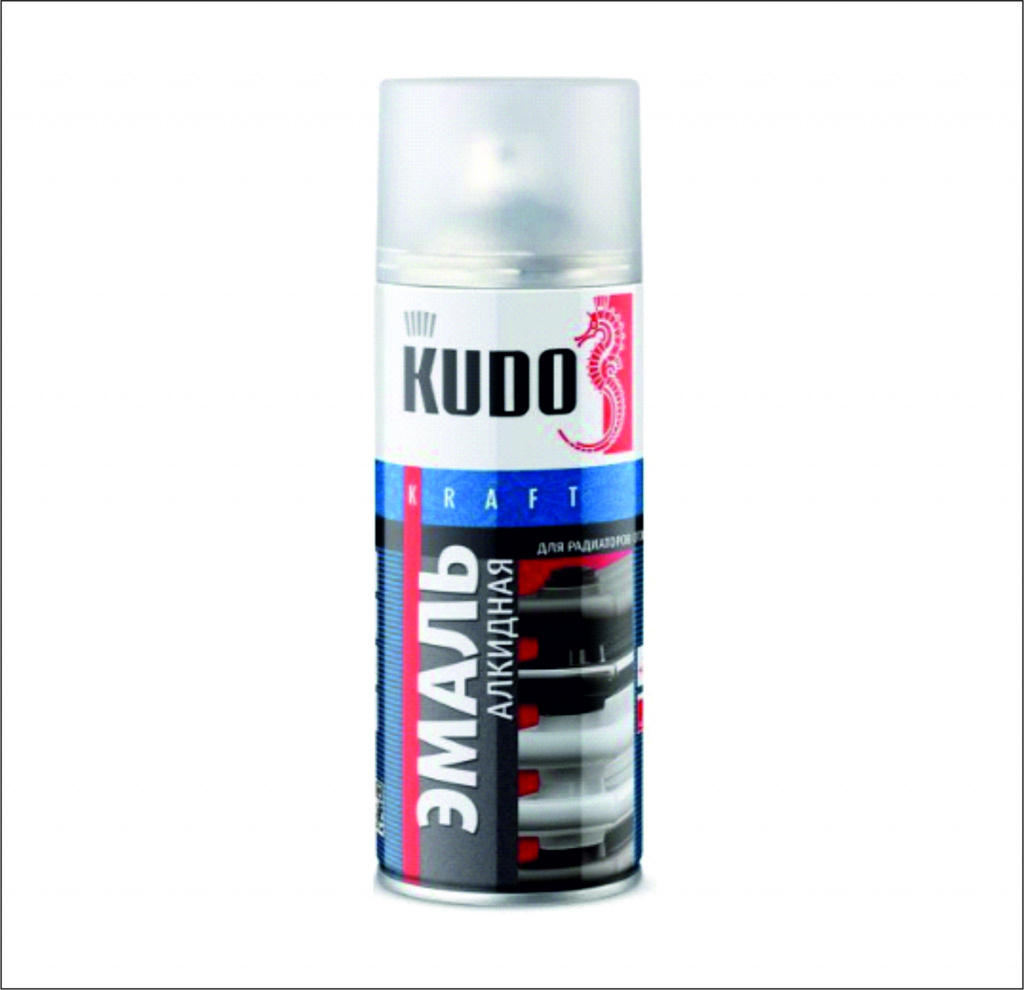 KU-5102 белая матовая эмаль для радиаторов 520мл KUDO (1/6шт)