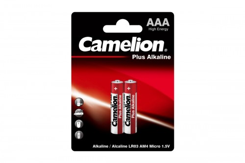 э/п Camelion LR03 Plus Alkaline BL-2 (LR03-BP2,батарейка,1.5В) (2/24/576шт)