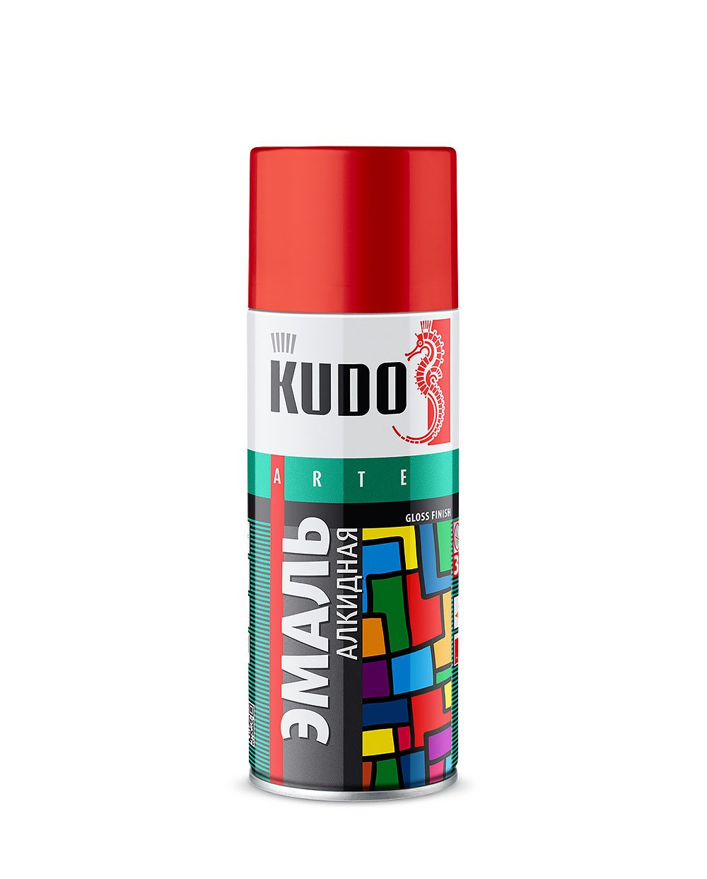 KU-1014 розовая эмаль универсал 520мл KUDO (1/12шт)